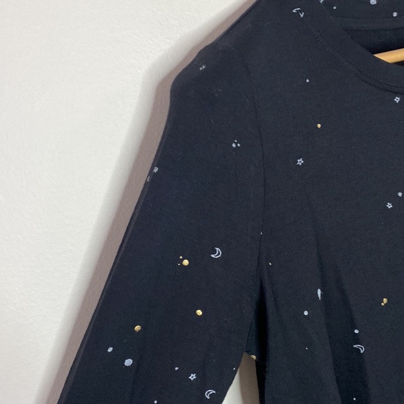 Z Supply scattered gold and silver celestial print Crewneck long sleeve size S - Picture 5 of 12